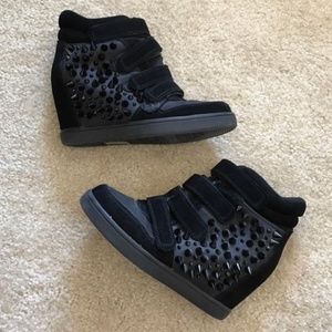 Aldo Spiked Suede Sneakers